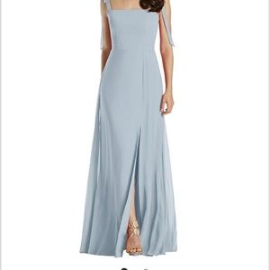 Dessy Mist Tie Strap Chiffon SZ 4 NO alterations!